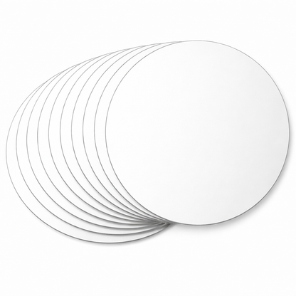 Acrylic mirror Round large pack of 10 pcs