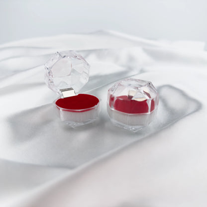 Transparent ring box