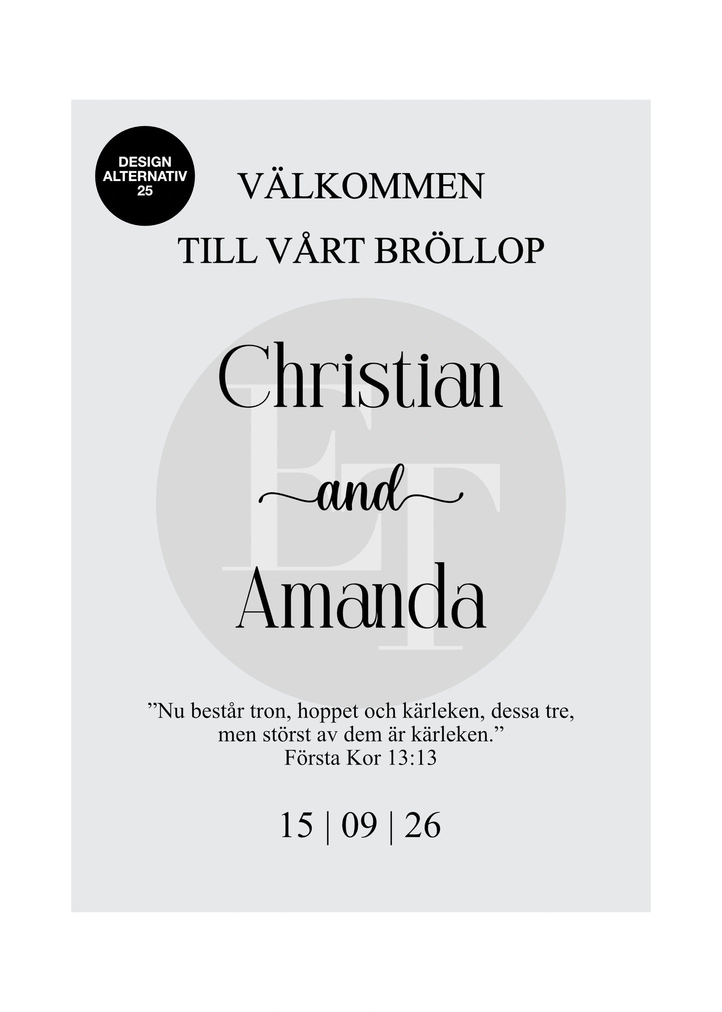 Välkomstskylt 6 | Penslad bakgrund