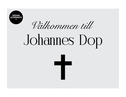Välkomstskylt 3 | Dop