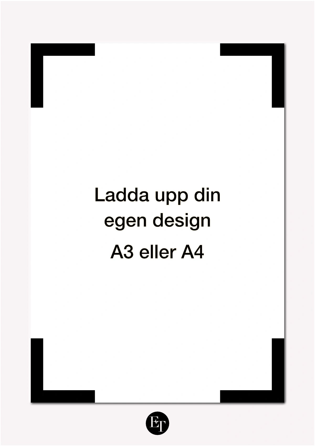 Ladda upp din egna design | Nikkah Certifikat  (A3 eller A4)